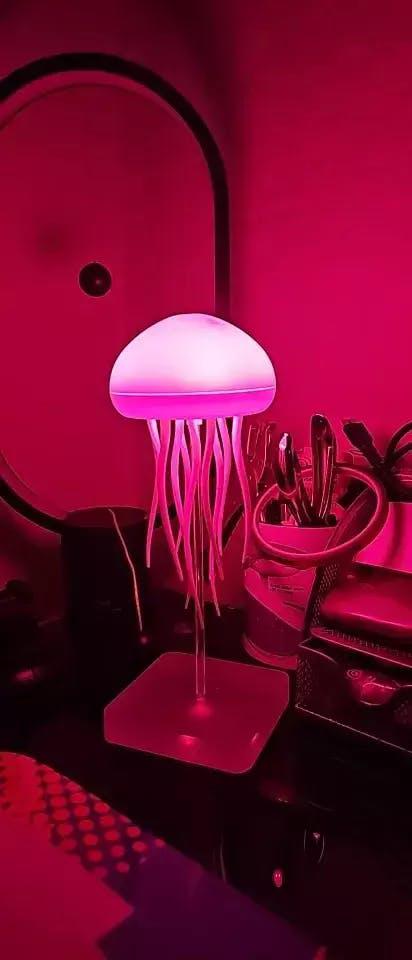 CUTE LED JELLY FISH LAMP
