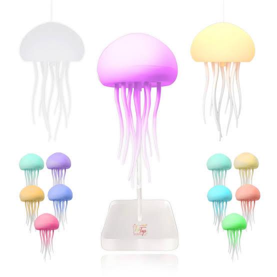 CUTE LED JELLY FISH LAMP