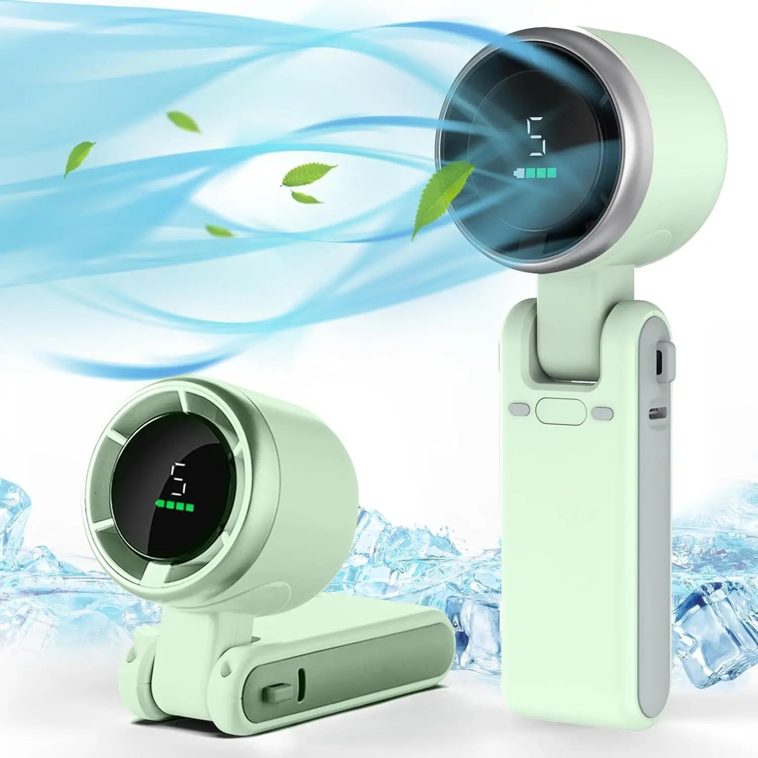 Ultra-Portable 3-in-1 Foldable Handheld & Desk Fan (3600mAh)