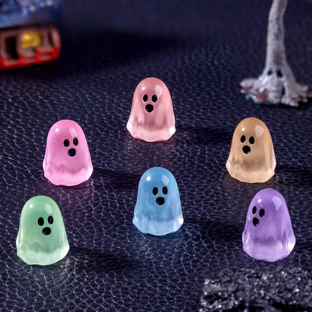 Luminous Glow-in-the-Dark Mini Ghost Figurines
