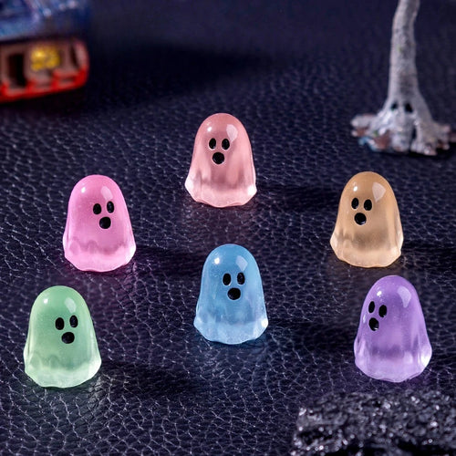 Luminous Glow-in-the-Dark Mini Ghost Figurines