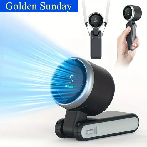 Ultra-Portable 3-in-1 Foldable Handheld & Desk Fan (3600mAh)