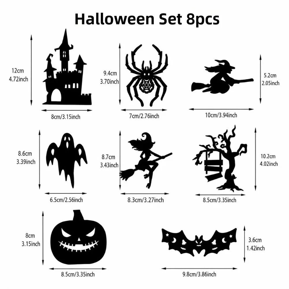 3D Halloween Hollow Cutout Wall Stickers