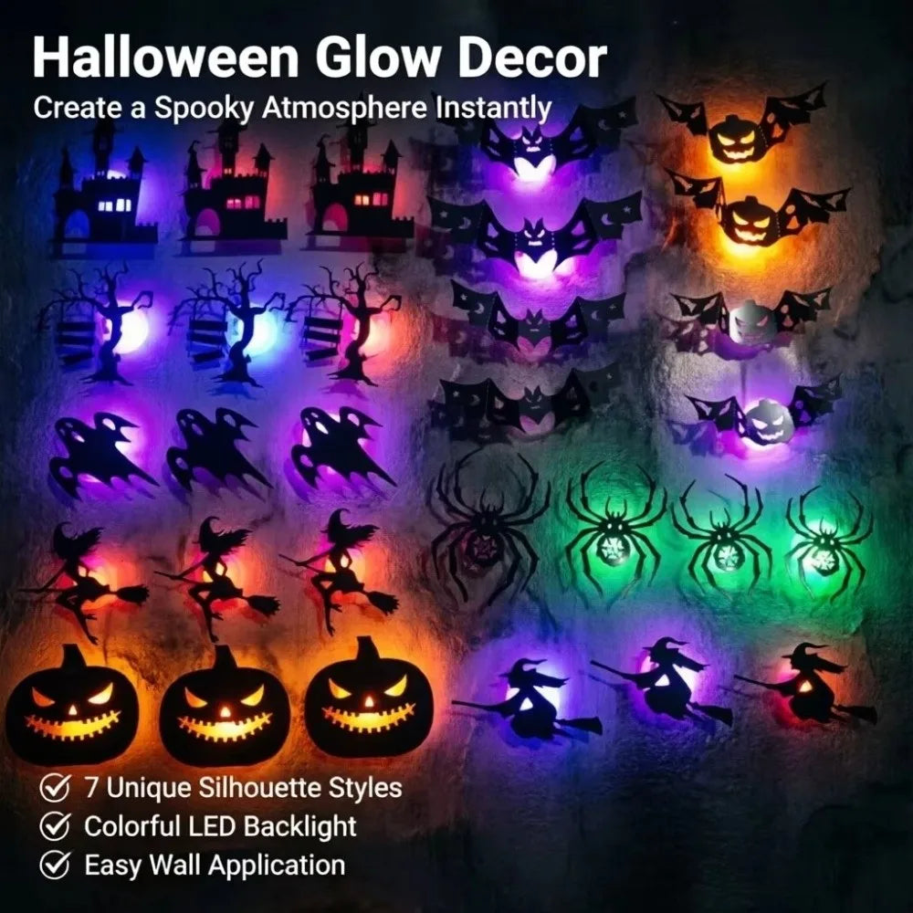 3D Halloween Hollow Cutout Wall Stickers