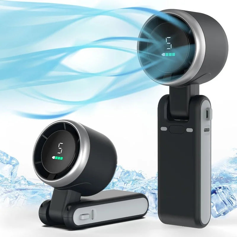 Ultra-Portable 3-in-1 Foldable Handheld & Desk Fan (3600mAh)