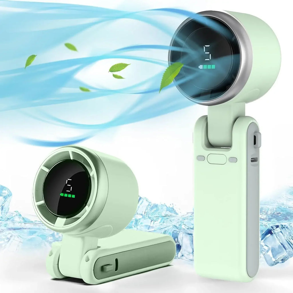 Ultra-Portable 3-in-1 Foldable Handheld & Desk Fan (3600mAh)