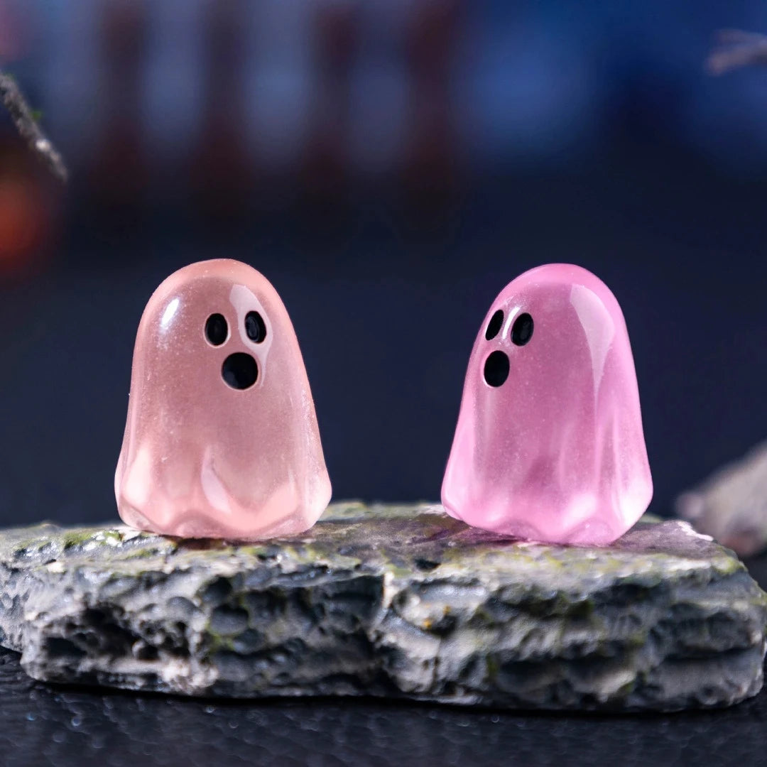 Luminous Glow-in-the-Dark Mini Ghost Figurines